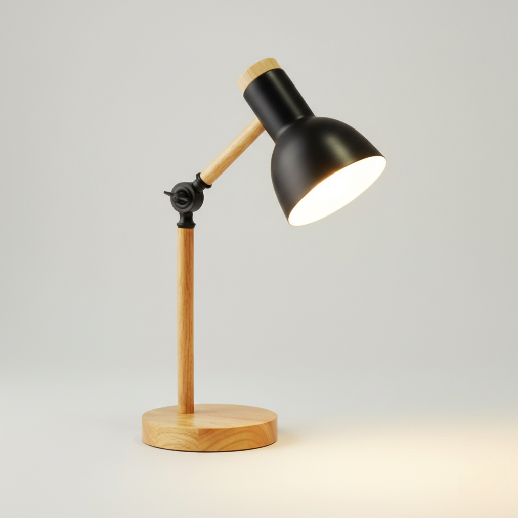 Moderne LED-bordlampe | Nordisk trædesign